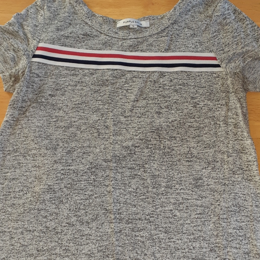 Purple Snow Woman Lg Tee